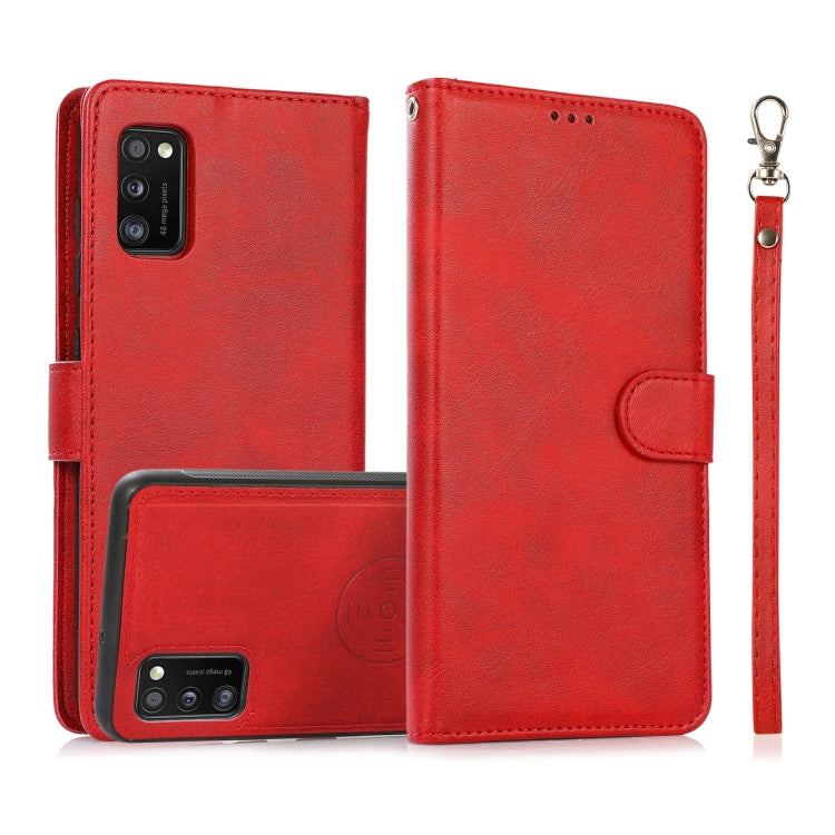Calf Texture 2 in 1 Cover posteriore magnetica staccabile Custodia in pelle flip orizzontale con supporto e slot per carte e portafoglio e cornice per foto, For Samsung Galaxy A41, For Samsung Galaxy A42 5G, For Samsung Galaxy A50, For Samsung Galaxy A50s
