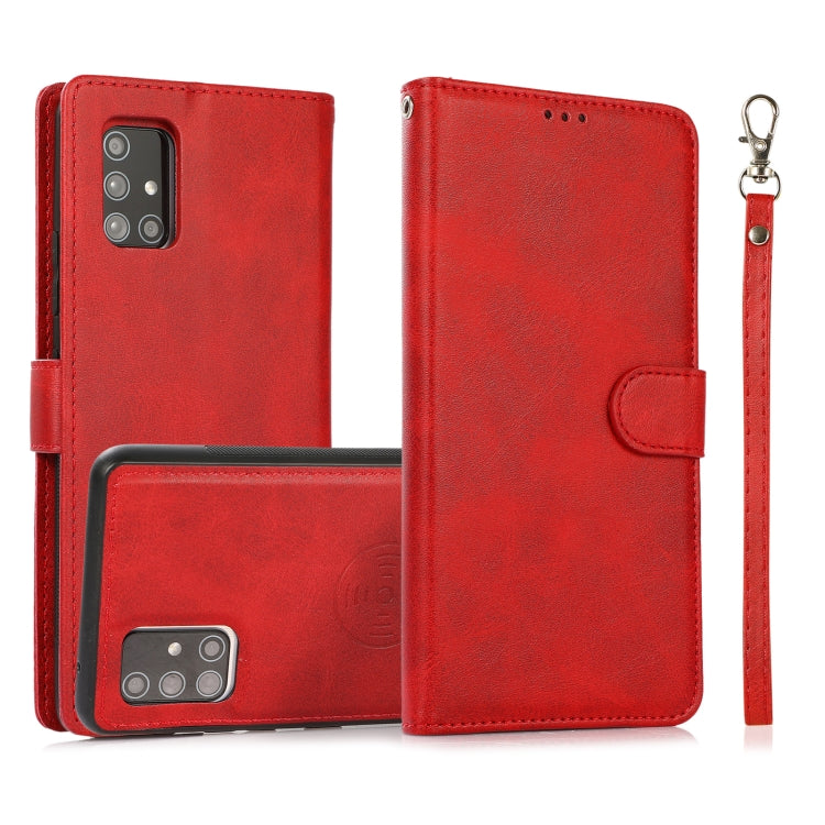 Calf Texture 2 in 1 Cover posteriore magnetica staccabile Custodia in pelle flip orizzontale con supporto e slot per carte e portafoglio e cornice per foto, For Samsung Galaxy A71 5G, For Samsung Galaxy A72 5G / 4G, For Samsung Galaxy Note20 Ultra     ...