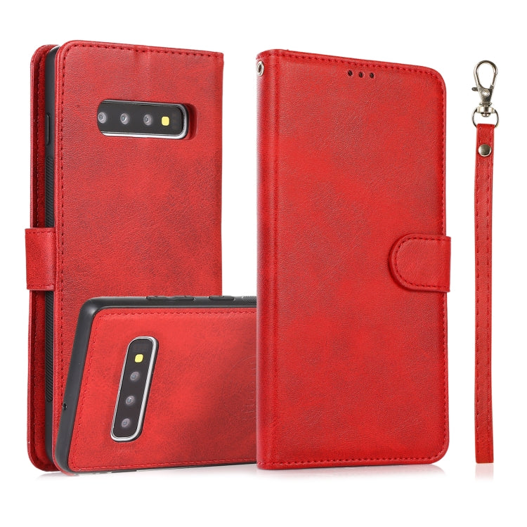 Calf Texture 2 in 1 Cover posteriore magnetica staccabile Custodia in pelle flip orizzontale con supporto e slot per carte e portafoglio e cornice per foto, For Samsung Galaxy S10+, For Samsung Galaxy S10, For Samsung Galaxy S20, For Samsung Galaxy S20+