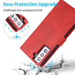 Calf Texture 2 in 1 Cover posteriore magnetica staccabile Custodia in pelle flip orizzontale con supporto e slot per carte e portafoglio e cornice per foto, For Samsung Galaxy S21 5G