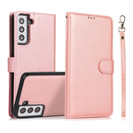 Calf Texture 2 in 1 Cover posteriore magnetica staccabile Custodia in pelle flip orizzontale con supporto e slot per carte e portafoglio e cornice per foto, For Samsung Galaxy S21 5G