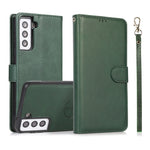 Calf Texture 2 in 1 Cover posteriore magnetica staccabile Custodia in pelle flip orizzontale con supporto e slot per carte e portafoglio e cornice per foto, For Samsung Galaxy S21 5G