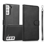 Calf Texture 2 in 1 Cover posteriore magnetica staccabile Custodia in pelle flip orizzontale con supporto e slot per carte e portafoglio e cornice per foto, For Samsung Galaxy S21 5G