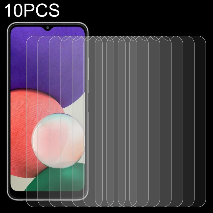 10 pellicole in vetro temperato da 0,26 mm 9H 2,5D, For OnePlus Nord CE 5G / Nord CE 2 5G (10 PCS), For Samsung Galaxy A22 4G (10 PCS), For Samsung Galaxy A22 5G  (10 PCS), For Samsung Galaxy S21 FE 5G (10 PCS)