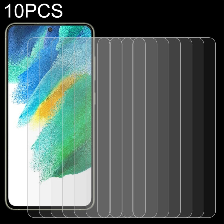 10 pellicole in vetro temperato da 0,26 mm 9H 2,5D, For OnePlus Nord CE 5G / Nord CE 2 5G (10 PCS), For Samsung Galaxy A22 4G (10 PCS), For Samsung Galaxy A22 5G  (10 PCS), For Samsung Galaxy S21 FE 5G (10 PCS)