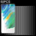 50 pellicole in vetro temperato da 0,26 mm 9H 2,5D, For OnePlus Nord CE 5G / Nord CE 2 5G (50 PCS), For Samsung Galaxy A22 4G (50 PCS), For Samsung Galaxy A22 5G  (50 PCS), For Samsung Galaxy S21 FE 5G (50 PCS)