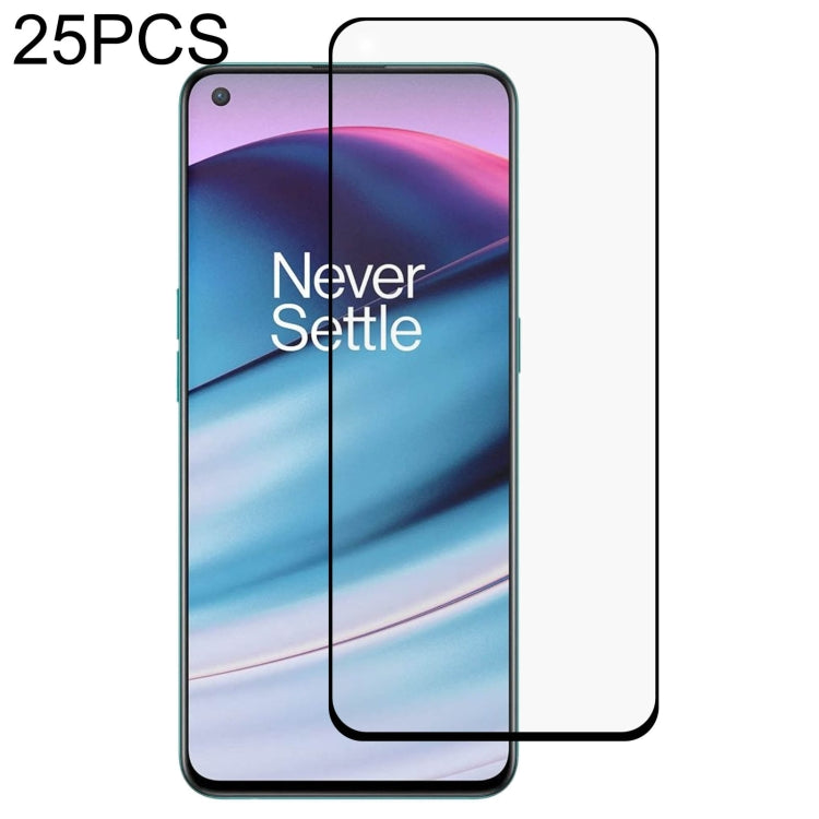 Pellicola in vetro temperato a schermo intero con colla intera da 25 pezzi, For OnePlus Nord CE 5G (25 PCS), For Samsung Galaxy A22 4G (25 PCS), For Samsung Galaxy A22 5G (25 PCS), For Samsung Galaxy S21 FE 5G (25 PCS)