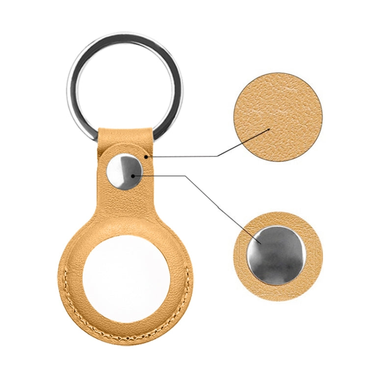 Custodia in pelle PU con portachiavi per AirTag