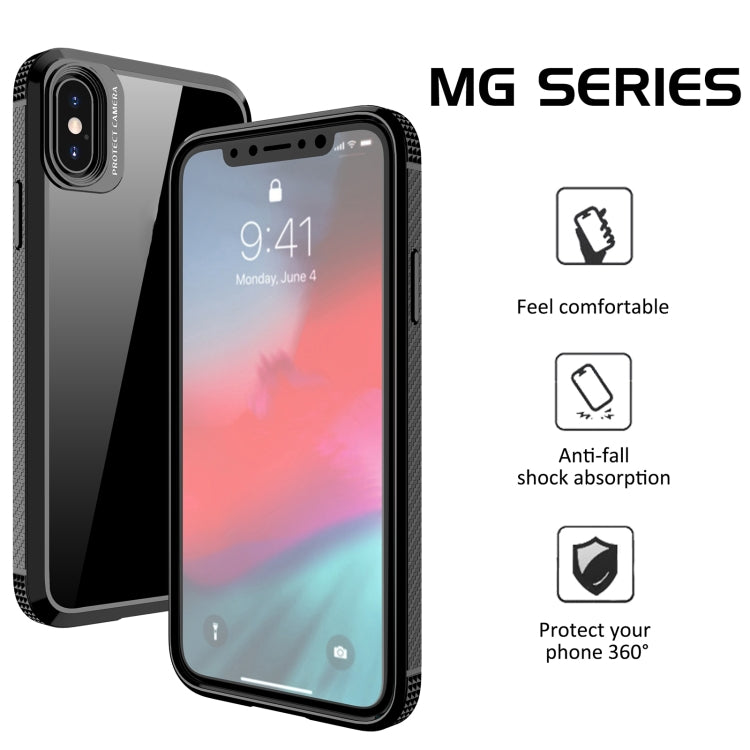 Custodia TPU antiurto con PC trasparente per iPhone XS Max