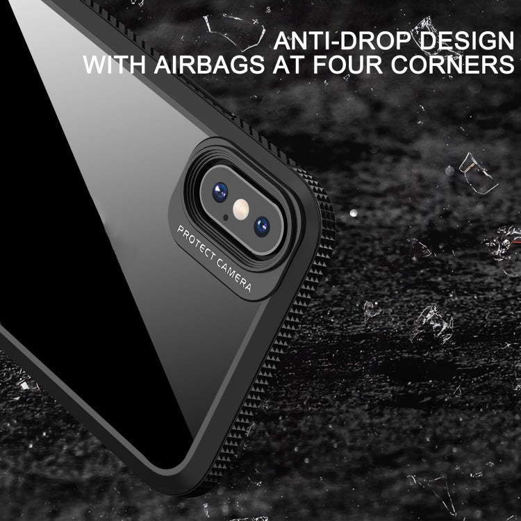 Custodia TPU antiurto con PC trasparente per iPhone XS Max