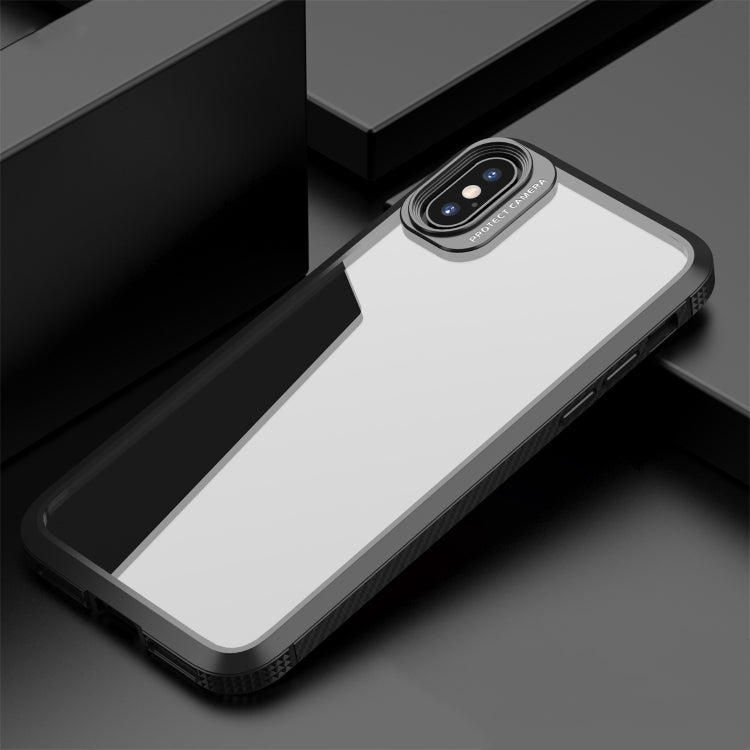 Custodia TPU antiurto con PC trasparente per iPhone XS Max