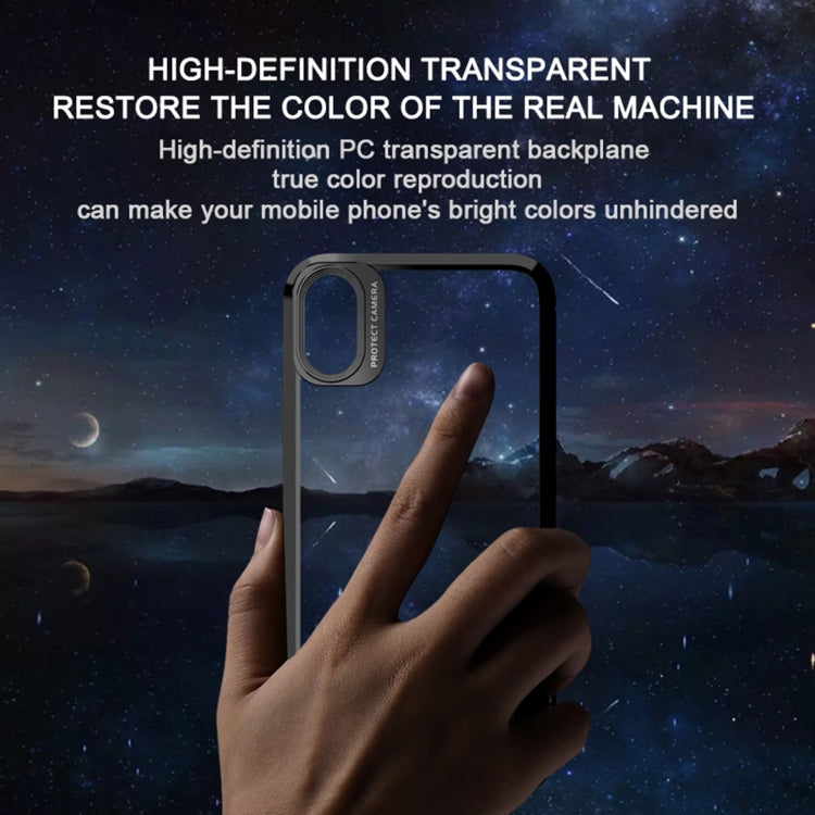 Custodia TPU antiurto con PC trasparente per iPhone XS Max