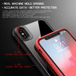 Custodia TPU antiurto con PC trasparente per iPhone XS Max