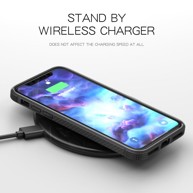 Custodia TPU antiurto con PC trasparente per iPhone XS Max