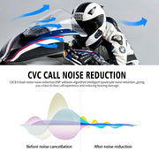 WUPP Bluetooth 5.1 S2 Casco da motociclista Auricolare interfono Bluetooth full duplex