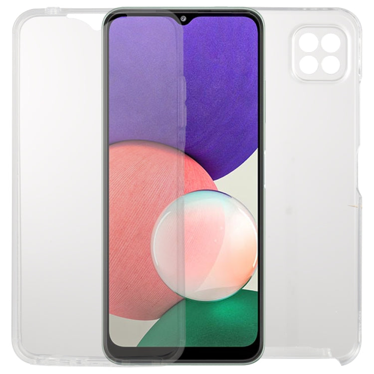 PC + TPU Custodia morbida trasparente ultrasottile a doppia faccia con copertura totale, For Samsung Galaxy A22 5G, For Samsung Galaxy A82 5G