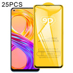 25 pellicole in vetro temperato a schermo intero con colla piena 9D, For OPPO Realme 8 5G (25 PCS), For OPPO Realme 8 / 8 Pro / 9 Pro+ (25 PCS)