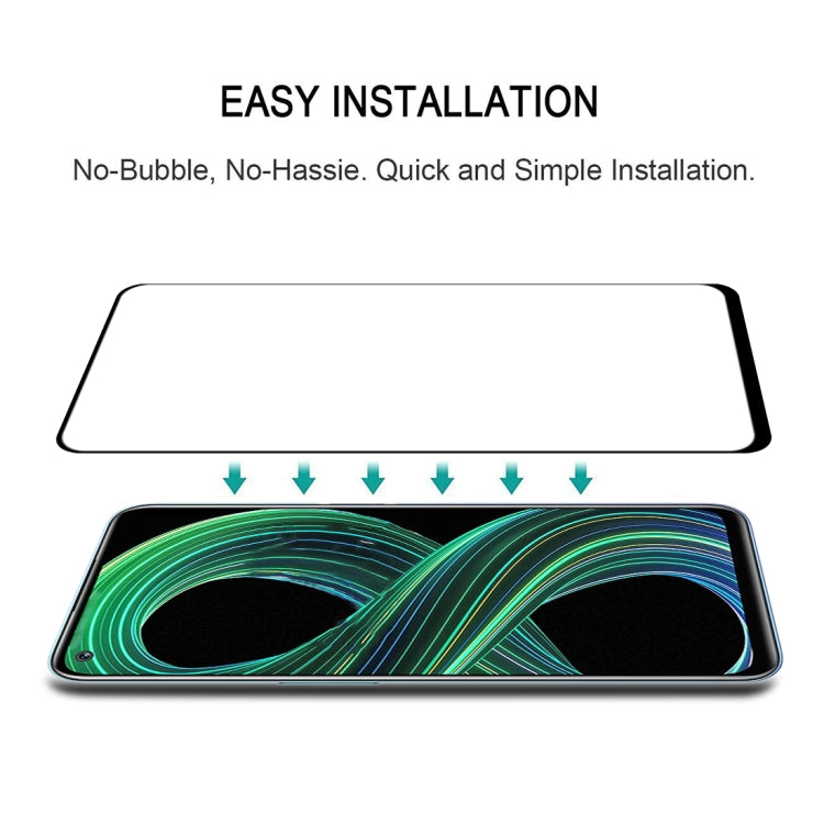 Pellicola in vetro temperato per protezione dello schermo a copertura totale con colla completa, For OPPO Realme 8 5G (1 PC), For OPPO Realme 8 / 8 Pro (1 PC)