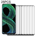 Pellicola in vetro temperato a schermo intero con colla intera da 25 pezzi, For OPPO Realme 8 5G (25 PCS), For OPPO Realme 8 / 8 Pro (25 PCS)