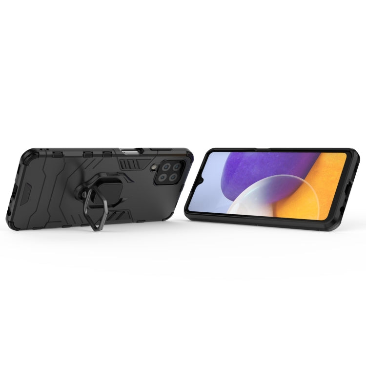 Custodia protettiva antiurto per PC + TPU con supporto per anello magnetico, For Samsung Galaxy A22 4G