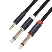 3683 Cavo audio maschio da 3,5 mm a doppio maschio da 6,35 mm, 1m, 2m, 3m