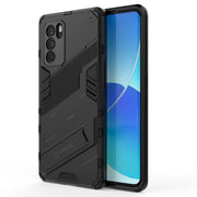 Punk Armor 2 in 1 PC + custodia antiurto in TPU con supporto invisibile, For OPPO Reno6 Pro 5G, For OPPO Reno6 5G, For Xiaomi Redmi Note 10 Pro 5G