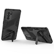 Punk Armor 2 in 1 PC + custodia antiurto in TPU con supporto invisibile, For OPPO Reno6 Pro 5G, For OPPO Reno6 5G, For Xiaomi Redmi Note 10 Pro 5G