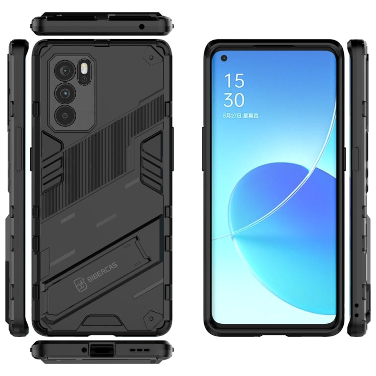 Custodia TPU antiurto con supporto invisibile per OPPO Reno6 Pro