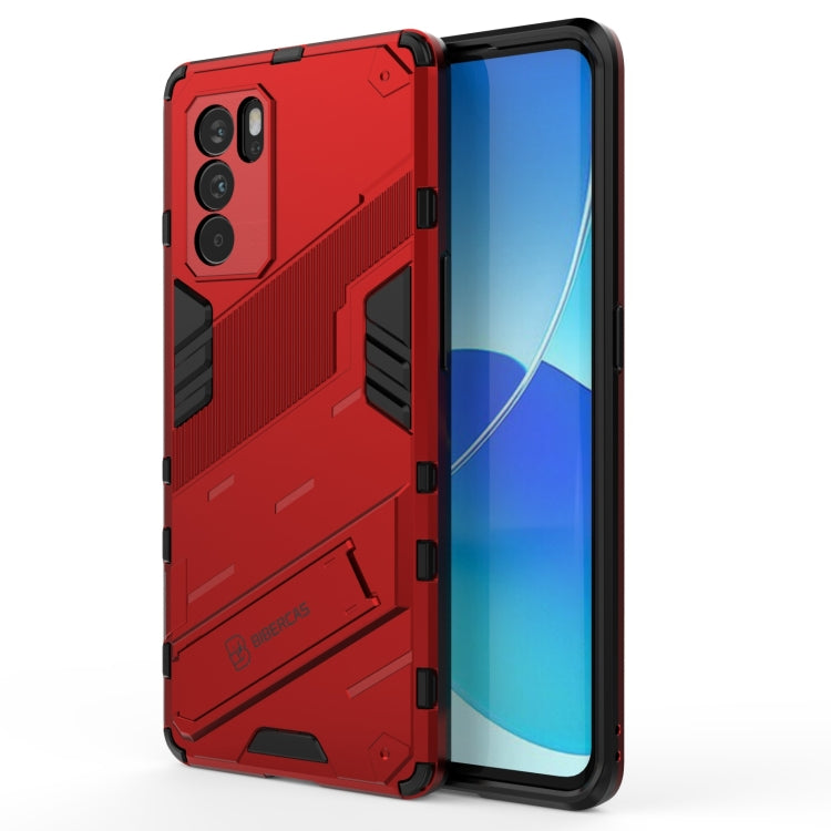 Custodia TPU antiurto con supporto invisibile per OPPO Reno6 Pro