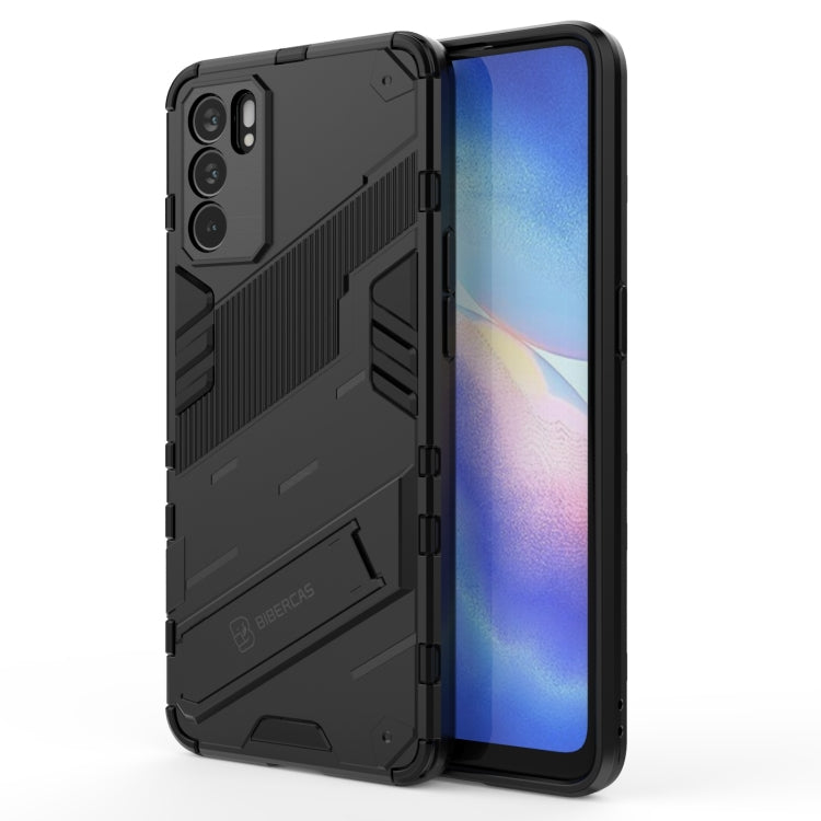 Custodia TPU antiurto con supporto invisibile per OPPO Reno6 Pro