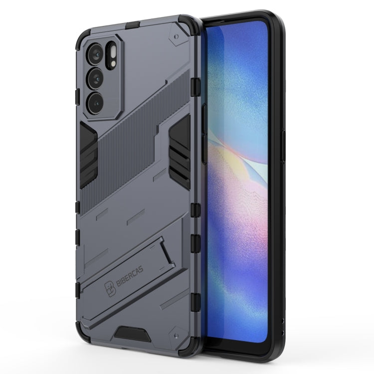 Custodia TPU antiurto con supporto invisibile per OPPO Reno6 Pro