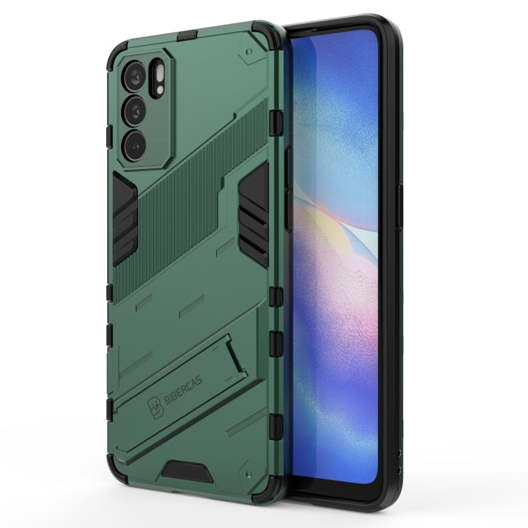 Custodia TPU antiurto con supporto invisibile per OPPO Reno6 Pro