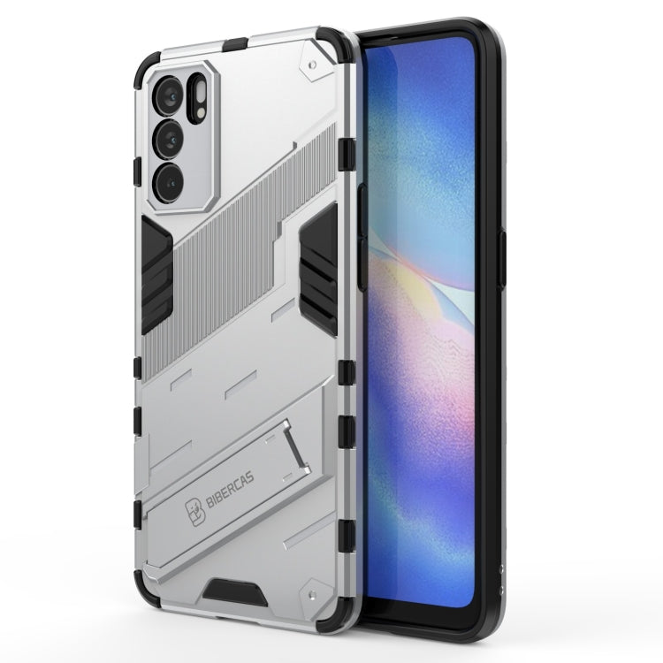 Custodia TPU antiurto con supporto invisibile per OPPO Reno6 Pro
