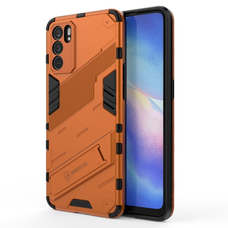 Custodia TPU antiurto con supporto invisibile per OPPO Reno6 Pro