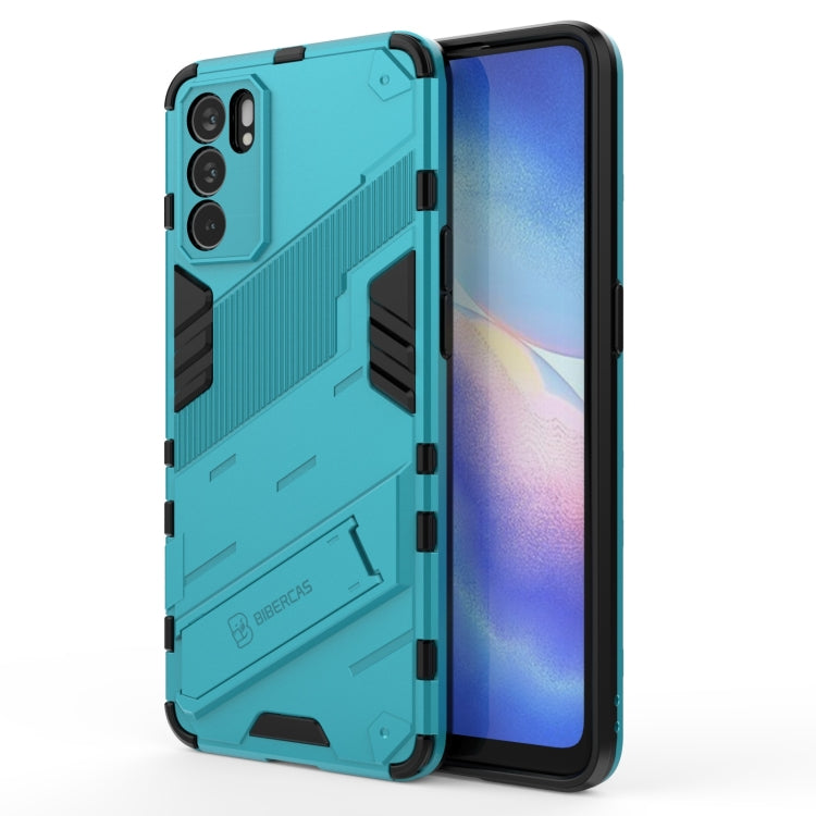 Custodia TPU antiurto con supporto invisibile per OPPO Reno6 Pro