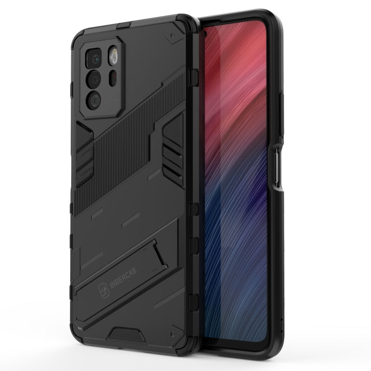 Custodia TPU antiurto con supporto invisibile per OPPO Reno6 Pro