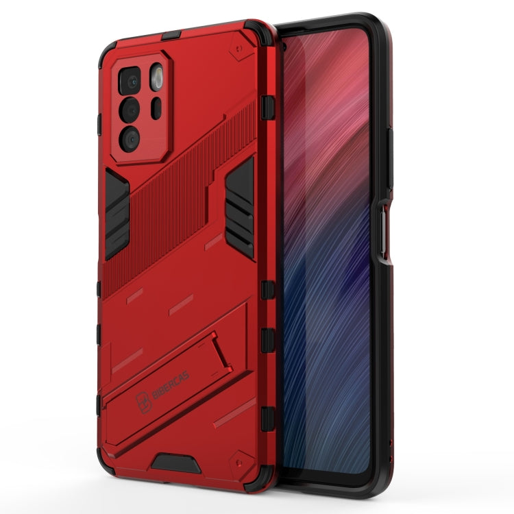 Custodia TPU antiurto con supporto invisibile per OPPO Reno6 Pro
