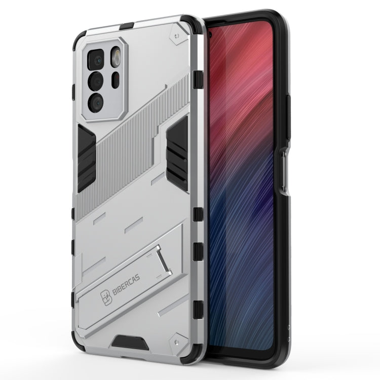 Custodia TPU antiurto con supporto invisibile per OPPO Reno6 Pro