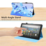 Custodia portafoglio in pelle per Amazon Fire HD 10 e Kindle