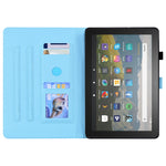 Custodia portafoglio in pelle per Amazon Fire HD 10 e Kindle