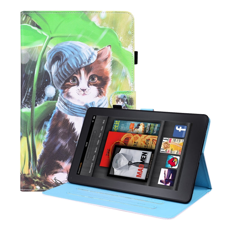 Custodia portafoglio in pelle per Amazon Fire HD 10 e Kindle