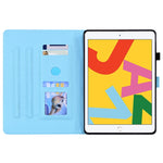 Custodia portafoglio in pelle per iPad con slot carte
