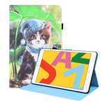 Custodia portafoglio in pelle per iPad con slot carte
