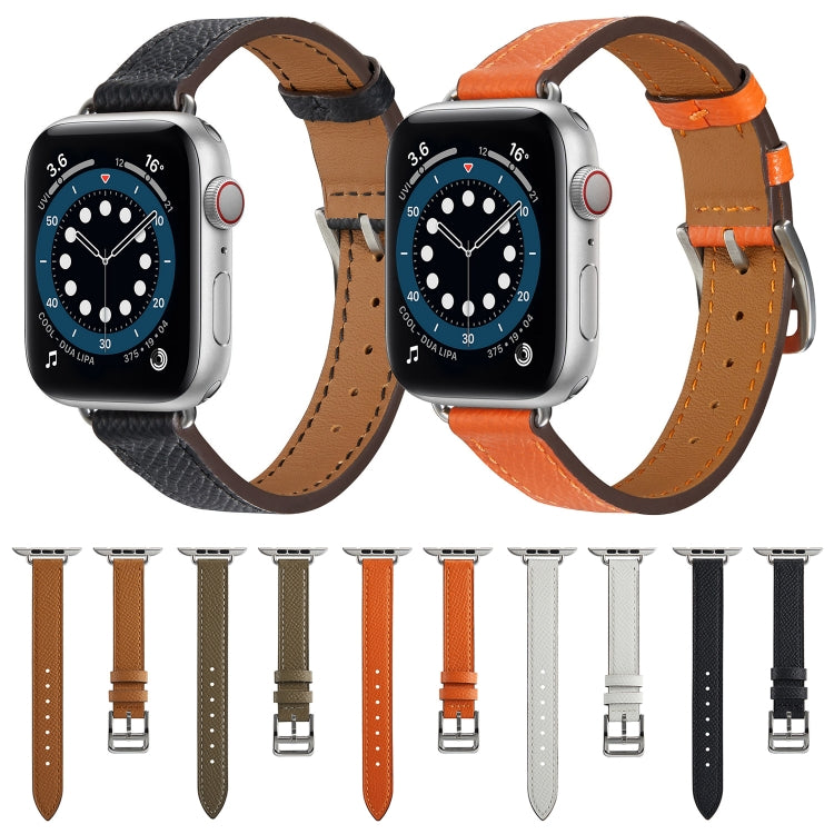 Cinturino in pelle per Apple Watch Series 7 6 SE 5 4 3 2 1