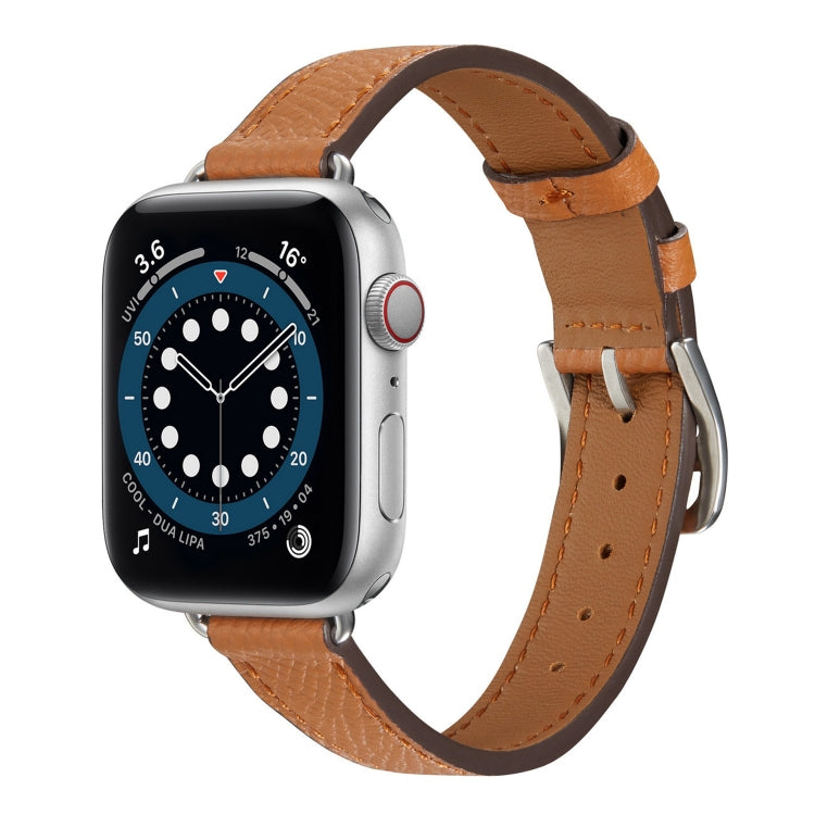 Cinturino in pelle stile B per Apple Watch Series, 7 45mm / 6 & SE & 5 & 4 44mm / 3 & 2 & 1 42mm, 7 41mm / 6 & SE & 5 & 4 40mm / 3 & 2 & 1 38mm