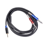 Cavo audio maschio mono 3,5 mm a doppio maschio 6,35 mm 1,8-5 m