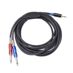 Cavo audio maschio mono 3,5 mm a doppio maschio 6,35 mm 1,8-5 m