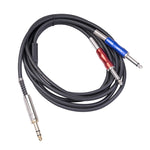 Cavo audio 6,35 mm maschio a doppio mono 1.8-5m