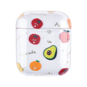 Bronzing Fruit Pattern PC Auricolare Custodia protettiva rigida, For AirPods 1 / 2, For AirPods Pro
