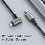 Baseus CATPN-01 100W 5A PD3.1 Gen2 USB-C / Tipo-C a USB-C / Tipo-C HD Cavo martello coassiale stesso schermo, lunghezza cavo: 1,5 m